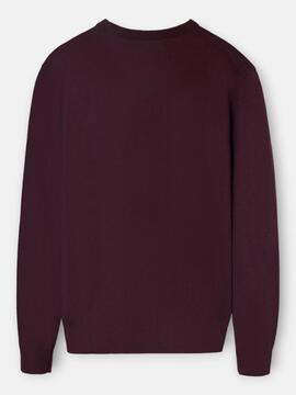JERSEY CLASSIC CUELLO REDONDO BURDEOS OSCURO