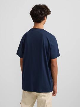 CAMISETA SILBON RAQUETA MEDIA AZUL MARINO