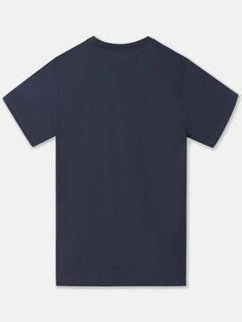 CAMISETA SILBON RAQUETA MEDIA AZUL MARINO