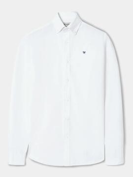 CAMISA SPORT OXFORD RAQUETA SLIM FIT BLANCA