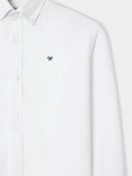 CAMISA SPORT OXFORD RAQUETA SLIM FIT BLANCA