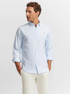 CAMISA SPORT OXFORD RAQUETA SLIM FIT CELESTE