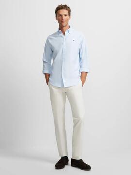 CAMISA SPORT OXFORD RAQUETA SLIM FIT CELESTE
