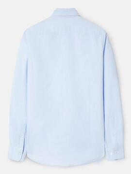 CAMISA SPORT OXFORD RAQUETA SLIM FIT CELESTE