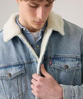 CAZADORA VAQUERA RELAXED FIT SHERPA TRUCKER KENTUCKY BLUE LI