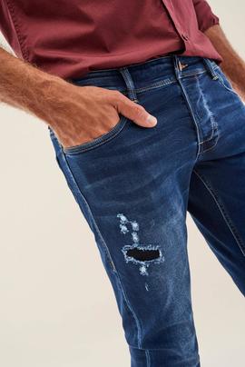 CLASH SKINNY FIT JOGGER PREMIUM WASH CON ROTOS