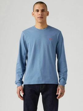 CAMISETA MANGA LARGA LEVI'S® ORIGINAL HOUSEMARK AZUL