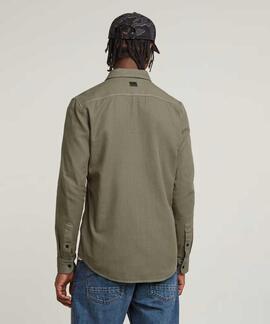 CAMISA G-STAR MARINE SLIM SHAMROCK GARMENT DYED