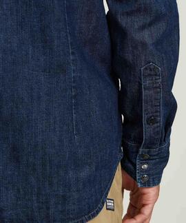 CAMISA G-STAR DAKOTA SLIM DENIM WORN IN DEEP SEA
