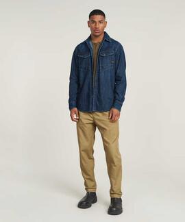 CAMISA G-STAR DAKOTA SLIM DENIM WORN IN DEEP SEA