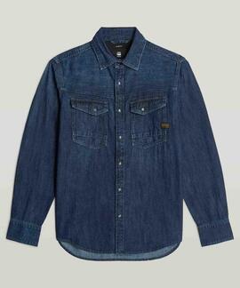 CAMISA G-STAR DAKOTA SLIM DENIM WORN IN DEEP SEA