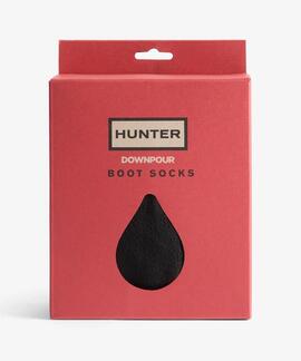 CALCETINES DE FORRO POLAR HUNTER DOWNPOUR FLEECE SHORT NEGRO