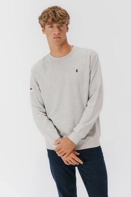 SUDADERA BORDADO HERITAGE GRIS VIGORÉ