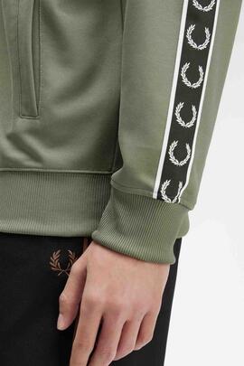 CHAQUETA DEPORTIVA TAPED TRACK JACKET VERDE CAQUI