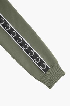 CHAQUETA DEPORTIVA TAPED TRACK JACKET VERDE CAQUI