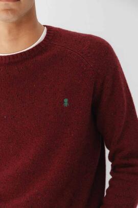 JERSEY PUNTO JASPEADO GRANATE