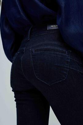 PANTALÓN VAQUERO SECRET CHINO STRAIGHT DENIM AZUL