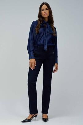 PANTALÓN VAQUERO SECRET CHINO STRAIGHT DENIM AZUL