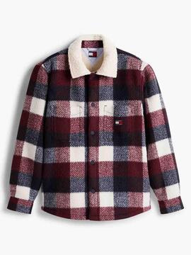 SOBRECAMISA DE FRANELA OVERSIZE TARTÁN MULTICOLOR
