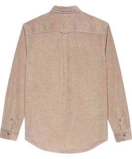 CAMISA DE PANA REGULAR FIT BEIGE