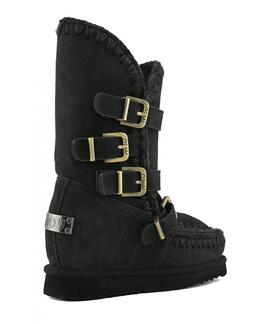 BOTA INNER WEDGE TALL BUCKLE STRAPS BLACK SUEDE