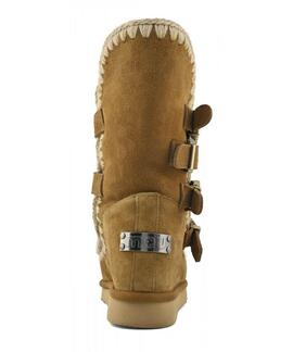 BOTA INNER WEDGE TALL BUCKLE STRAPS COGNAC SUEDE