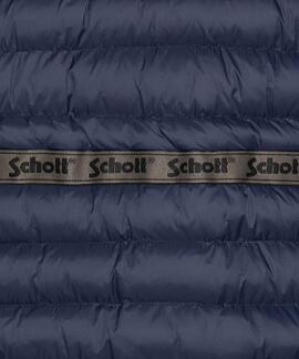 PARKA ACOLCHADA MULTIBOLSILLOS CON CAPUCHA CAMDEN AZUL MARIN