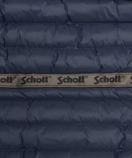 ABRIGO ACOLCHADO MULTIBOLSILLOS CON CAPUCHA CHASEN AZUL MARI