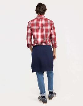 CAMISA DE ALGODÓN CUADRO BRIT ROJO
