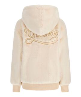 CHAQUETA DE PIEL SINTÉTICA LUCREZIA CREAM WHITE CREMA