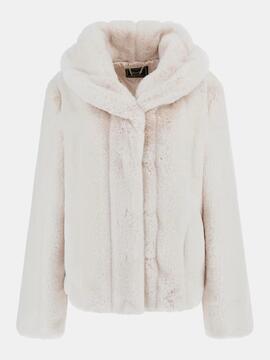 CHAQUETA DE PELUCHE SINTÉTICO NEW SOPHIE MUTED STONE BEIGE