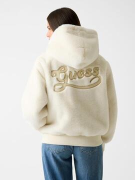 CHAQUETA DE PIEL SINTÉTICA LUCREZIA CREAM WHITE CREMA