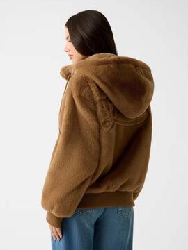 CHAQUETA DE PIEL SINTÉTICA LUCREZIA DESERT STORM MULTI