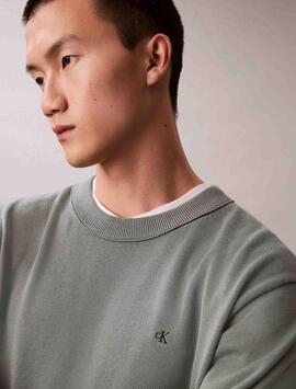 JERSEY CK RELAXED FIT CON MOMOGRAMA AUTUMN GREEN V