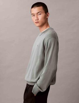 JERSEY CK RELAXED FIT CON MOMOGRAMA AUTUMN GREEN V