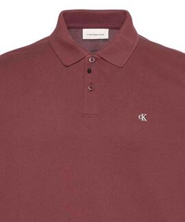 POLO MANGA LARGA CASUAL PIQUE REGULAR FIT MOCHA MOMENT GRANA