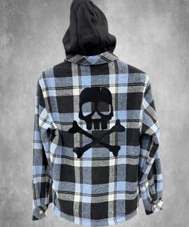 SOBRECAMISA FORRADA DE HOMBRE LASAL MIAMI CELESTE