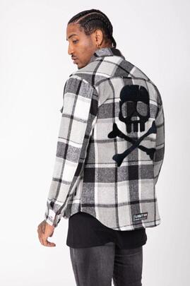 SOBRECAMISA FORRADA DE HOMBRE LASAL QUAD GRIS