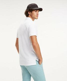 TOMMY LOGO REGULAR FIT POLO BRIGHT WHITE