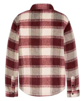 CHAQUETA SHERPA CARY BROWN CHECKS