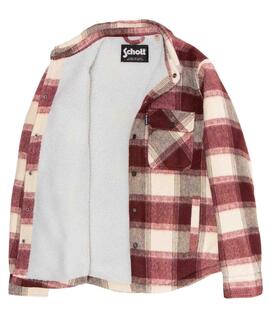 CHAQUETA SHERPA CARY BROWN CHECKS