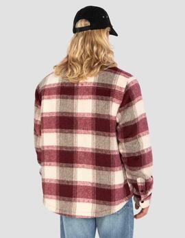 CHAQUETA SHERPA CARY BROWN CHECKS