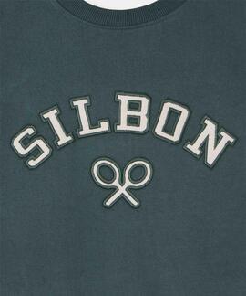 SUDADERA RAQUETA MEDIA PANA VERDE OSCURO