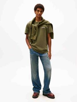 CAMISETA REGULAR FIT DOLLAR STACK DARK GREENERY VERDE