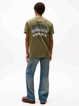 CAMISETA REGULAR FIT DOLLAR STACK DARK GREENERY VERDE