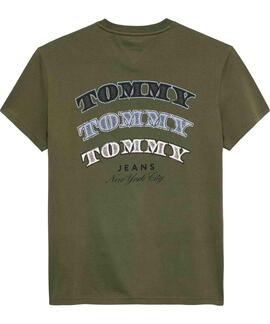 CAMISETA REGULAR FIT DOLLAR STACK DARK GREENERY VERDE