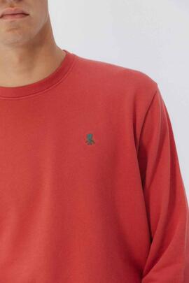 SUDADERA BORDADO CONTRASTE ROJA
