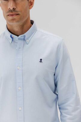 CAMISA CASUAL OXFORD CONTINUIDAD AZUL