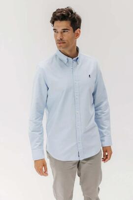 CAMISA CASUAL OXFORD CONTINUIDAD AZUL