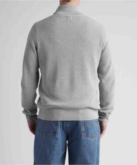 JERSEY CUELLO CREMALLERA MID TONE GREY HEATHER GRIS